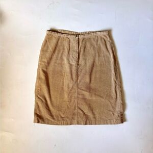 Vintages  Woolrich Knee Length Tan Corduroy Skirt
